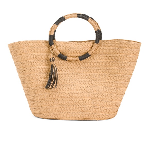 NWT 8 Other Reasons x REVOLVE Day Trip Bag in natural - Picture 8 of 8